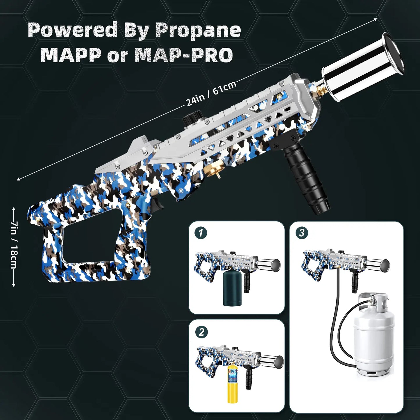 Powerful Propane Torch Gun (Propane Tank Not Included)