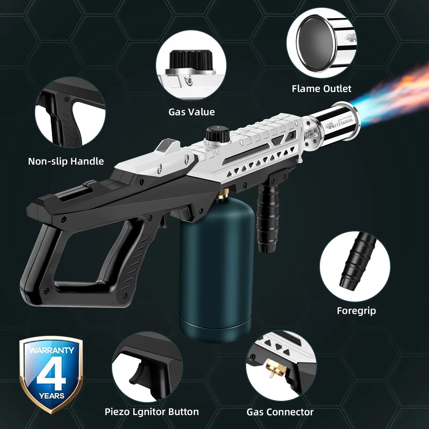 Powerful Propane Torch Gun (Propane Tank Not Included)